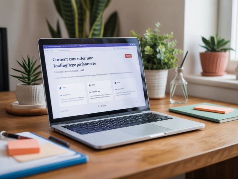 Comment concevoir une landing page performante : structure, UX et SEO pour convertir davantage en 2026