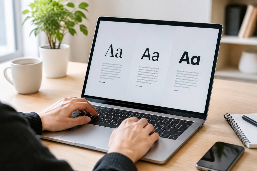 Typographie web : choisir et associer les polices pour un site lisible et accessible